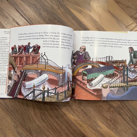 New "The Great Bridge-Building Contest" Hardcover Book - Picture 6 of 10